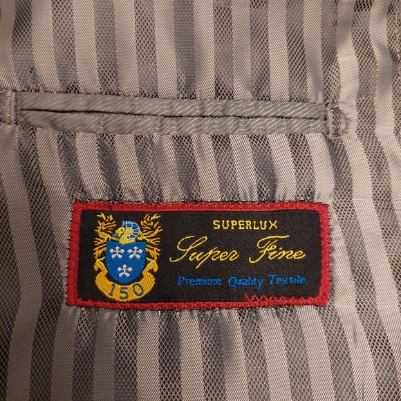 Giorgio Fiorelli Navy Blue Super Fine Sports Coat 2 Button Jacket Size 46 R - Picture 8 of 14